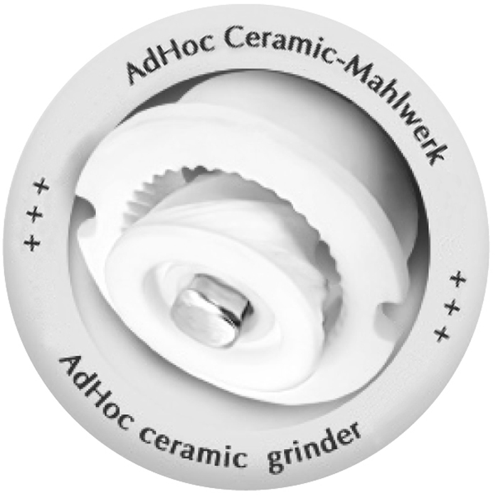 Geruchs- und geschmacksneutrales sowie absolut rost- und verschleißfreies Hochleistungs-Ceramic Mahlwerk CeraCut®