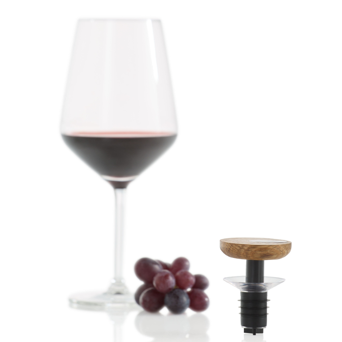 Verhindert das weitere Belüften des Weins für längeren Geschmack und Frische