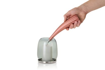 Electric arc table lighter Arc, rosé gold