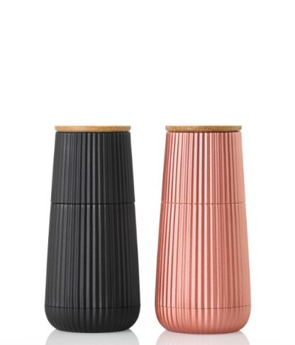 Set Pfeffer- und Salzmühle Scape, black&rosé gold von AdHoc