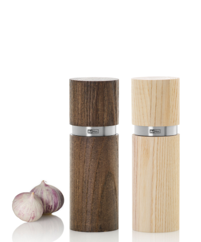 Set Pfeffer- / Salzmühle Textura Antique, braun&weiß, Höhe 15 cm