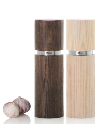 Set Pfeffer- / Salzmühle Textura Antique, braun&weiß, Höhe 20 cm