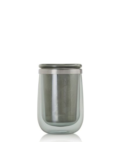 Teeglas mit Teefilter Fusion, grey von AdHoc