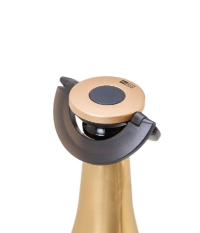 Sekt- / Champagnerverschluss Gusto, black&gold