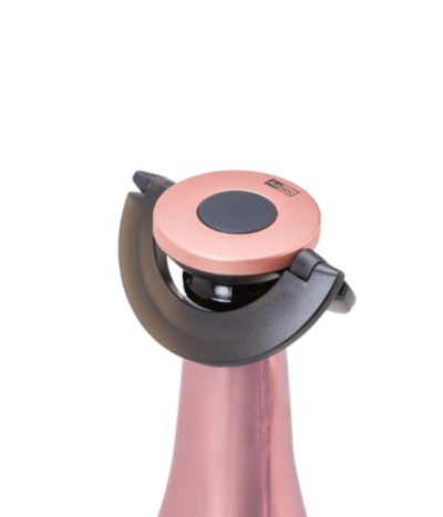 Sekt- / Champagnerverschluss Gusto, black&rosé