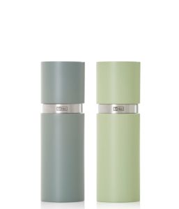 Set Pfeffer- und Salzmühle Textura, Buchenholz dark green&light green