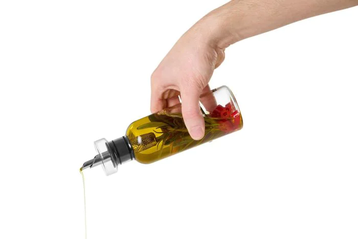 Neodaco Öl- & Essigspender Set – 2 Stück, Tropffrei, Aus Glas & Edelstahl, Elegante Küchenhelfer