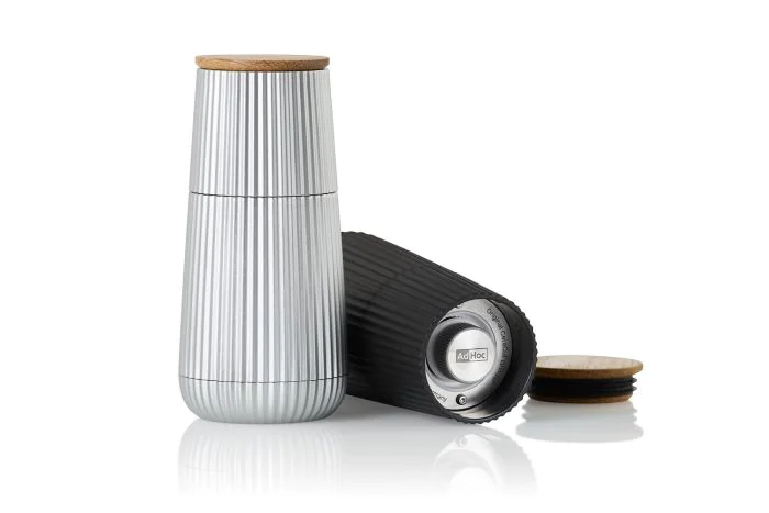 AdHoc MILANO Elektrische Pfeffer- & Salzmühle Schwarz – Mit Keramikmahlwerk Und LED