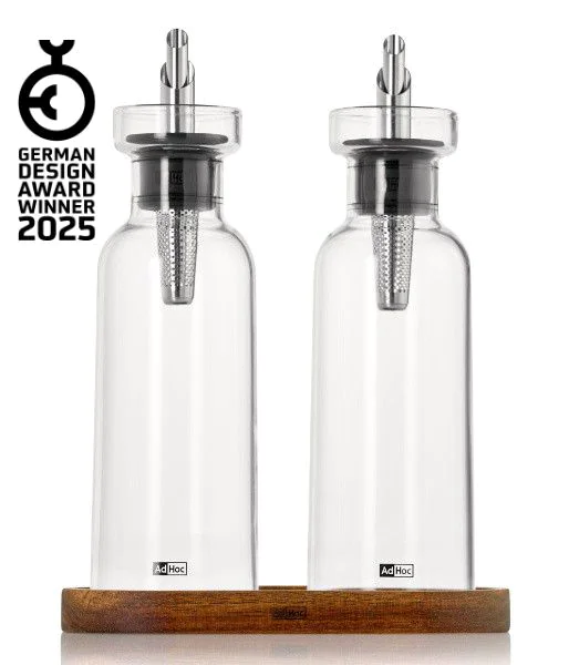 Oil and vinegar dispenser set Menage AromaPour, incl. coaster