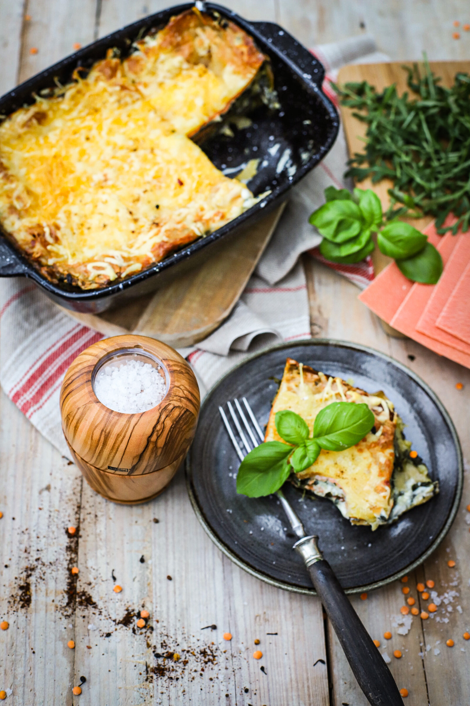 Spinat-Ricotta Lasagne